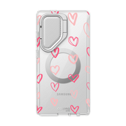 Galaxy S24 Ultra Cosmo Clear Phone Case - Hearts
