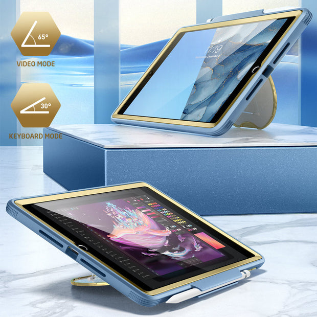 Clayco iPad 10.2 inch (2019 | 2020 | 2021) Nebula Rugged Protective Case - Blue