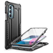 Clayco Motorola Edge Plus Xenon Full-Body Rugged Case With Built-in Screen Protector - Black