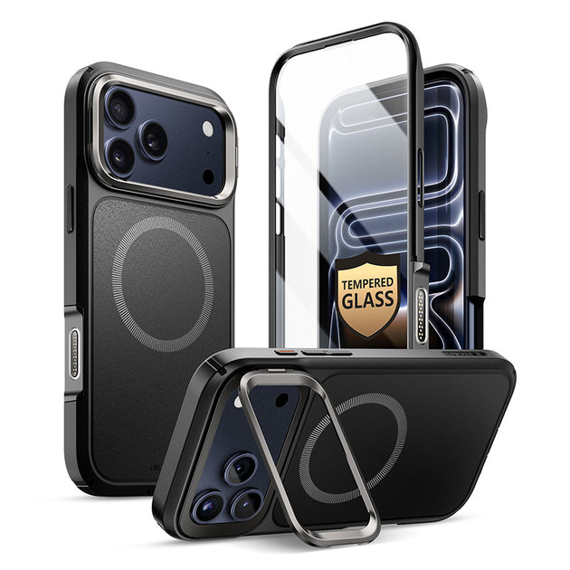 ARES FLIP Series iPhone 17 Pro Magsafe Camera Control Button Phone Case - Black ARES FLIP Series iPhone 17 Pro Magsafe Camera Control Button Phone Case - Black
