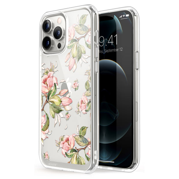 iPhone 13 Pro Max Halo Case - Flower Buds Peach