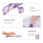 Cosmo Keyboard and Mouse Pad - Marble Purple