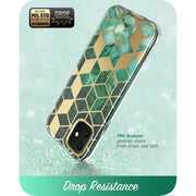 iPhone 11 Cosmo Case-Marble Green