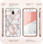 Galaxy J7 (2018) Cosmo Case - Marble Pink