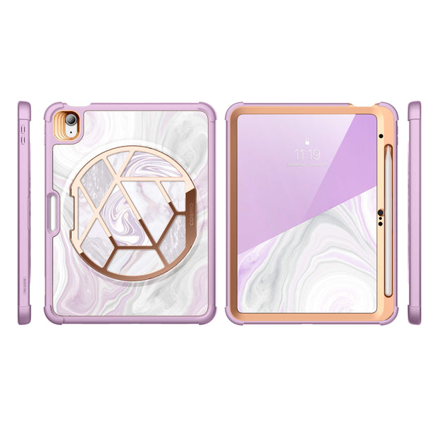 iPad 10.9 inch (2022) Cosmo Case-Marble Purple