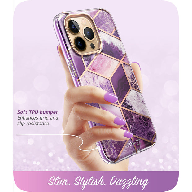 iPhone 13 Pro Max Cosmo Case - Marble Purple
