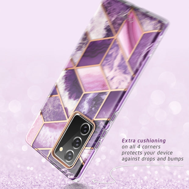 Galaxy Note20 Cosmo Case - Marble Purple