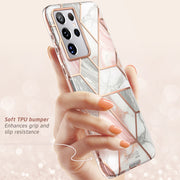 Galaxy S21 Ultra Cosmo Case - Marble Pink