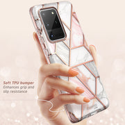 Galaxy S20 Ultra Cosmo Case (with Screen Protector) - Marble Pink