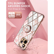 iPhone 13 Pro Max Cosmo Snap Case - Marble Pink