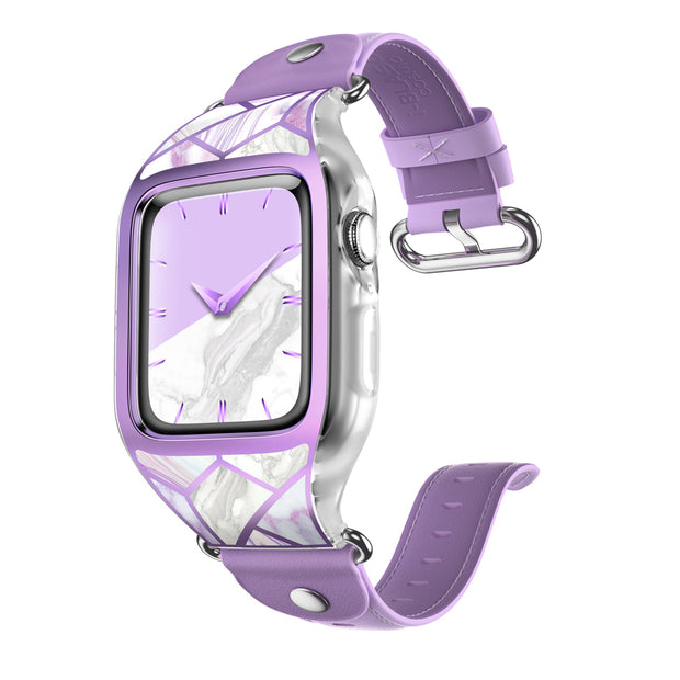 Apple Watch 44mm Cosmo Case - Marble Purple