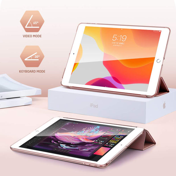 iPad 10.2 inch (2019 | 2020 | 2021) i-Folio Lite Stand Case-Rose Gold
