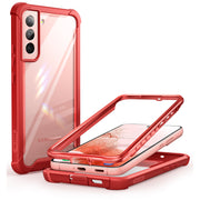 Galaxy S22 Ares Clear Rugged Case - Red
