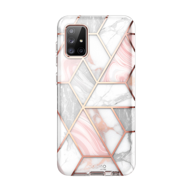 2019 Samsung Galaxy A51 Marble Bumper Case with Built-in-Screen