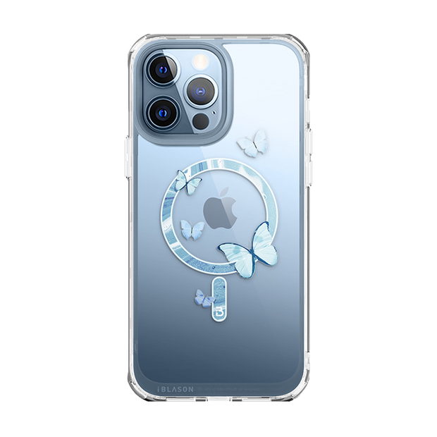 iPhone 13 Pro Max Halo Mag Case - Butterfly Blue
