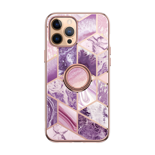 iPhone 12 Pro Max Cosmo Snap Case - Marble Purple