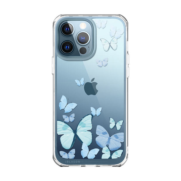 iPhone 13 Pro Max Halo Case - Butterfly Blue