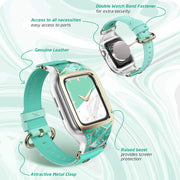 Apple Watch 44mm Cosmo Case - Marble Green