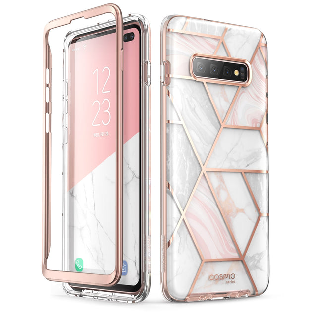 Galaxy S10 Plus Cosmo Case Marble Pink i-Blason