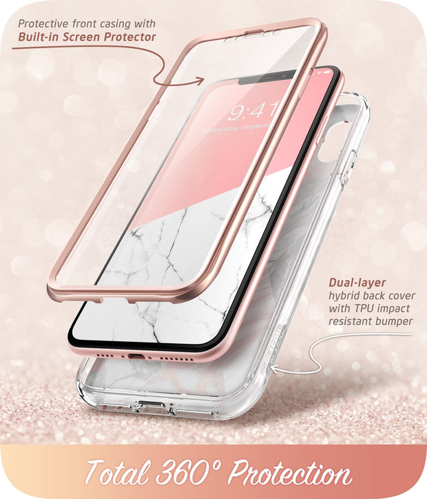 iPhone XS Max Cosmo Case-Marble Pink