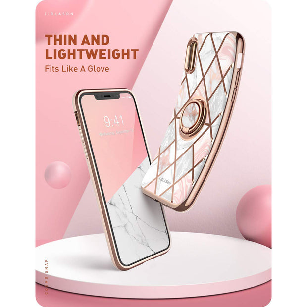 iPhone XS Max Cosmo Snap Case-Marble Pink
