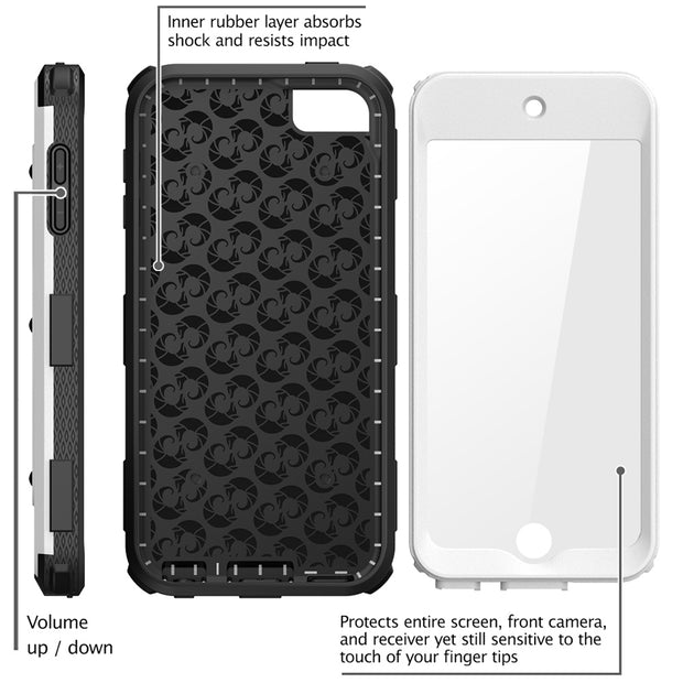 iPod Touch 5 | 6 | 7 Gen Armorbox Case-White