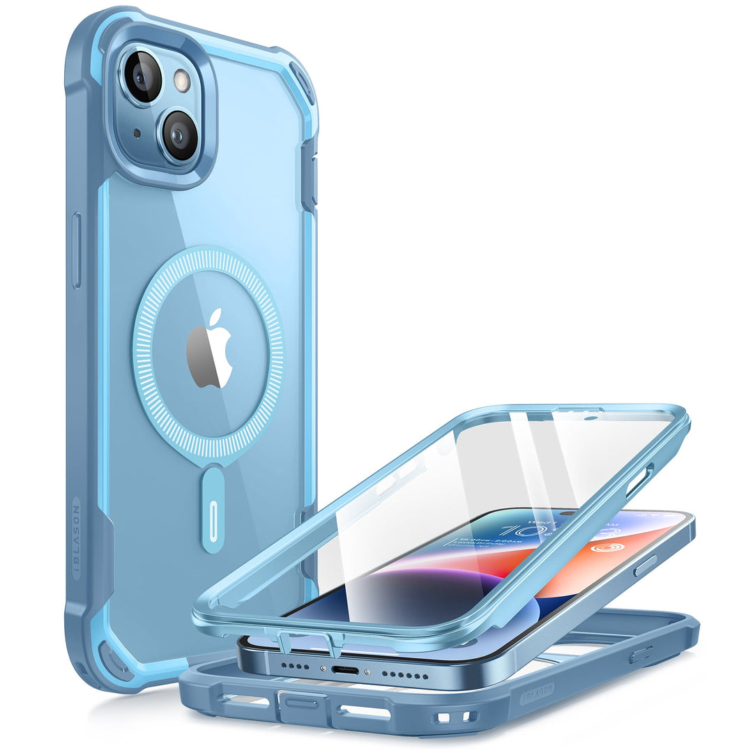 iPhone14Pro / blue 【patent case】 (発送はご注文から3営業日