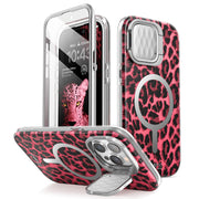 iPhone 15 Pro Cosmo Mag Case - Pink Leopard