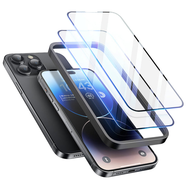 iPhone 15 Pro 2.5D Tempered Glass Screen Protector - Clear
