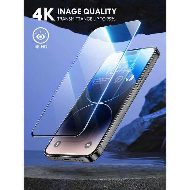 iPhone 15 Pro 2.5D Tempered Glass Screen Protector - Clear