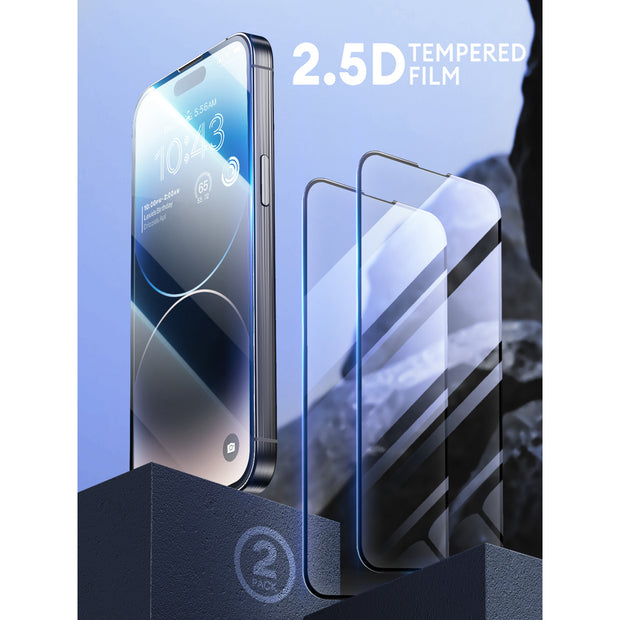 iPhone 15 Pro 2.5D Tempered Glass Screen Protector - Clear