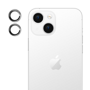 Tempered Glass Camera Lens Protector for iPhone 15 Plus-Silver