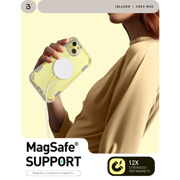 iPhone 15 Plus Ares Mag Case - Yellow
