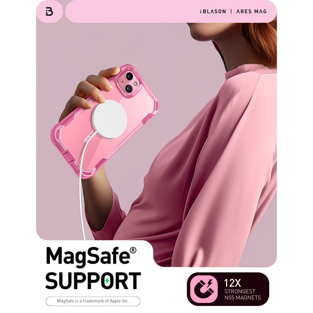 iPhone 15 Plus Ares Mag Case - Pink