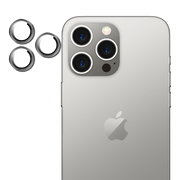 Tempered Glass Camera Lens Protector for iPhone 15 Pro Max-Silver