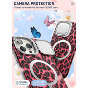 iPhone 15 Pro Cosmo Mag Case - Pink Leopard