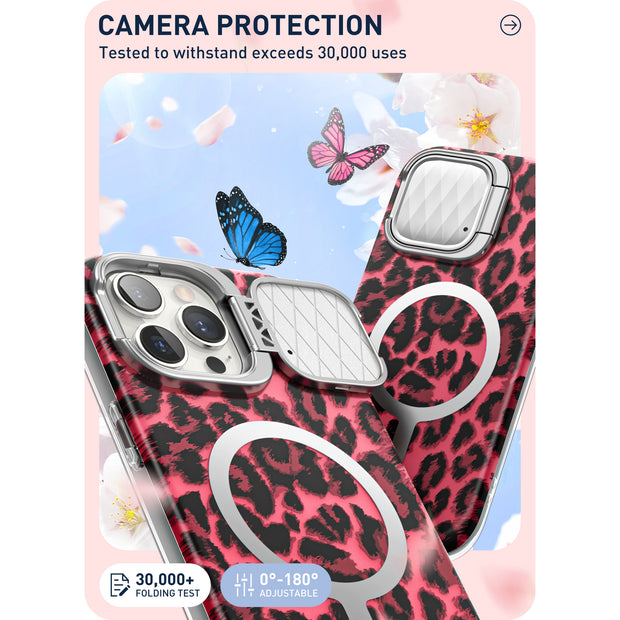 iPhone 15 Pro Max Cosmo Mag Case(open box) - Pink Leopard