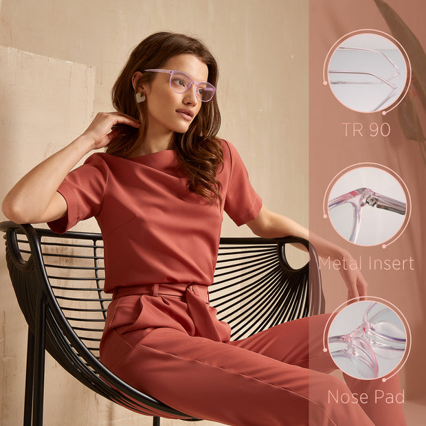 Blue Light Glasses  - Pink