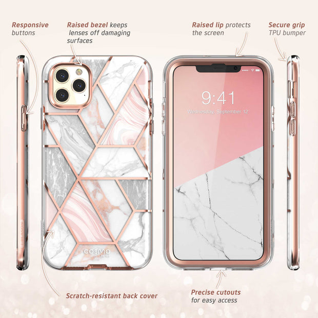 iPhone 11 Pro Max Cosmo Case(Open-Box)-Marble Pink