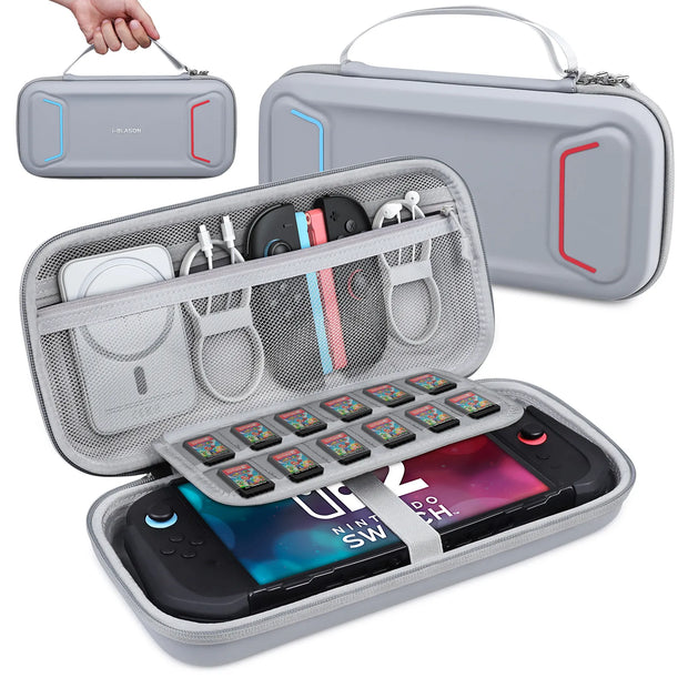 Nintendo Switch Hard Shell Travel Carrying Case-Gray