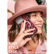 iPhone 15 Pro Cosmo Mag Case - Pink Leopard