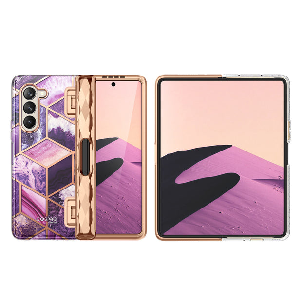 Galaxy Z Fold5 Cosmo Pro - Marble Purple