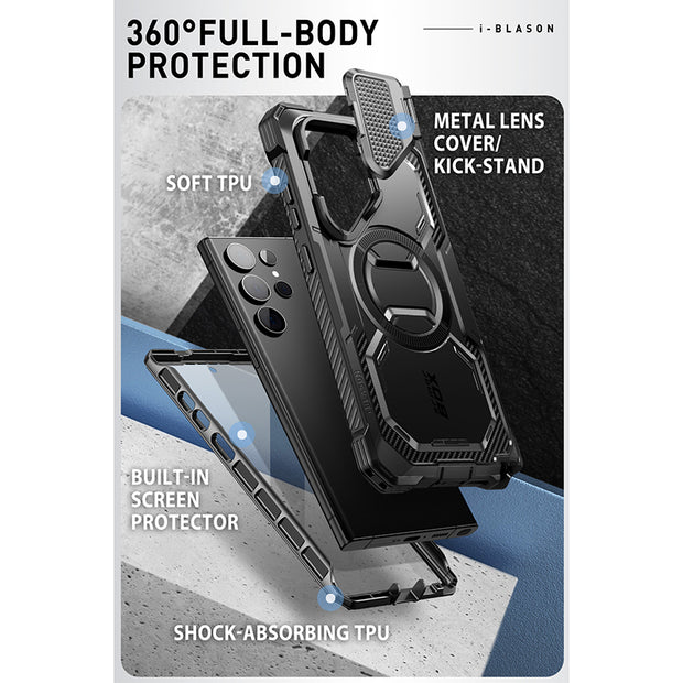 Galaxy S24 Ultra Armorbox Protective Phone Case - Black