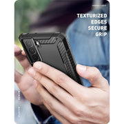 Clayco Samsung Galaxy S21 FE Xenon Full-Body Rugged Case with Screen Protector-Black