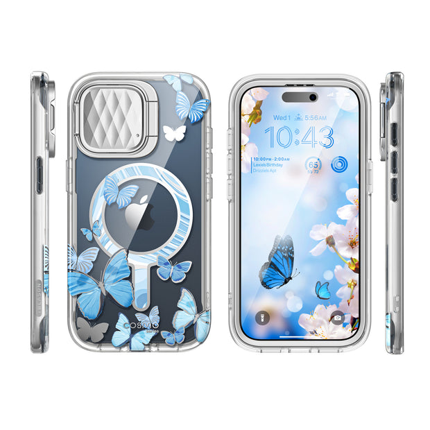 iPhone 15 Pro Max Cosmo Mag Case - Blue Fly
