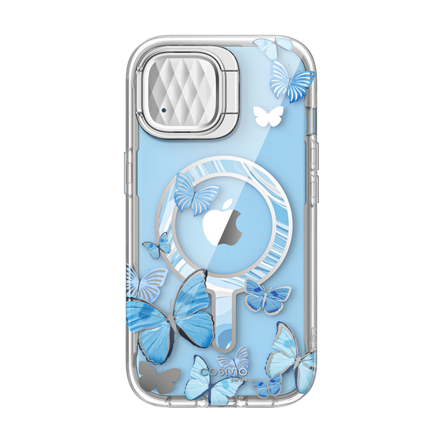 iPhone 15 Cosmo Mag Case - Blue Fly