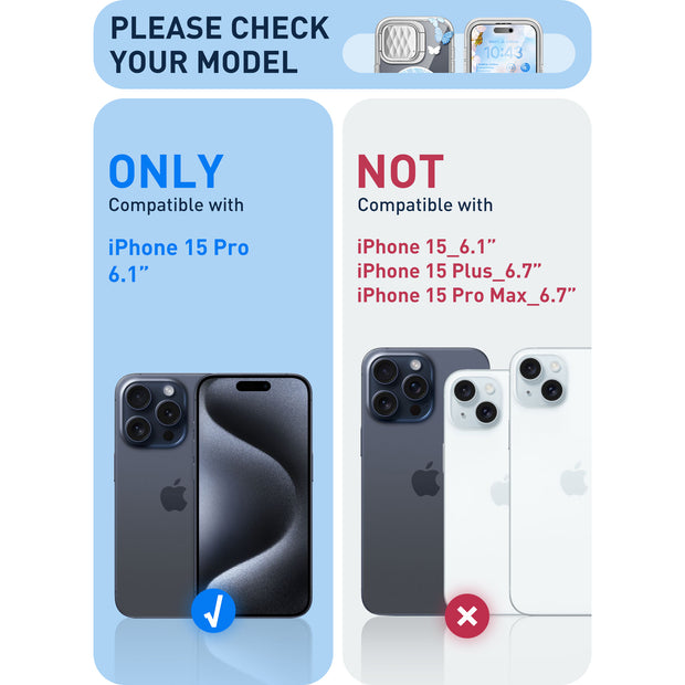 iPhone 15 Pro Cosmo Mag Case(open box) - Blue Fly