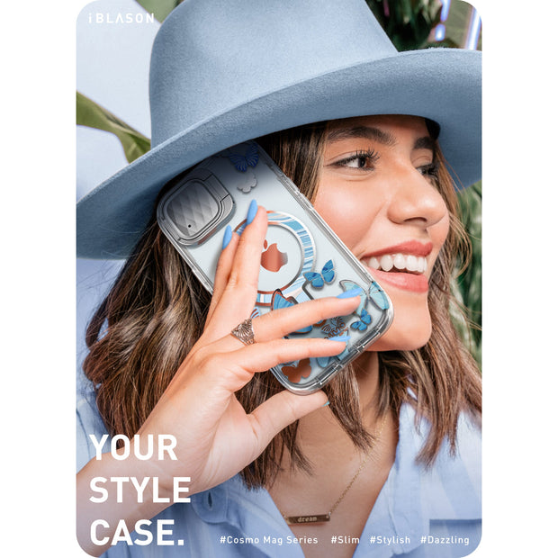 iPhone 14 Cosmo Mag Case - Blue Fly