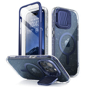 iPhone 15 Pro Max Cosmo Mag Case- Glitter Blue