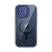 iPhone 15 Pro Max Cosmo Mag Case- Glitter Blue